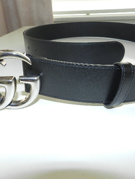 Gucci GG Marmont belt in Black Leather Size 85 main image 4